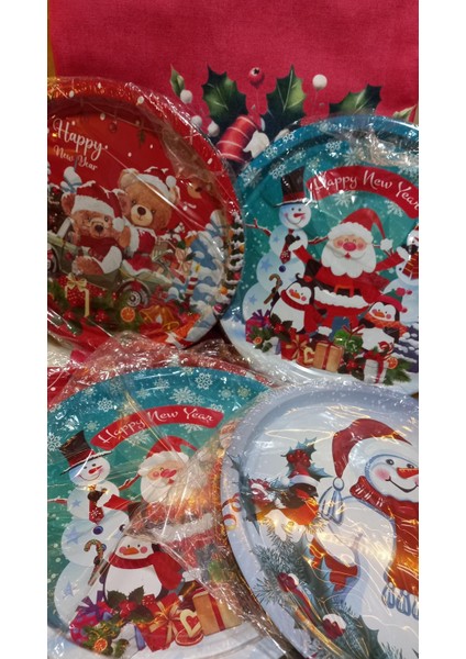 Tepsi Yeniyıl Yuvarlak Metal 28 cm