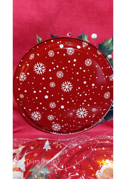 Tepsi Yeniyıl Yuvarlak Metal 28 cm