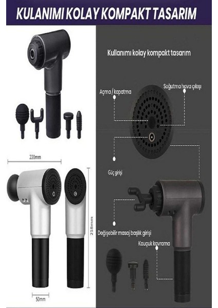 Buğz Şarjlı Sporcu Masaj Tabancası Renk Seçilemez fiyatları