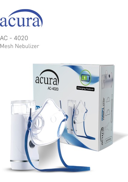 AC-4020 Şarjlı Mesh Nebulizatör