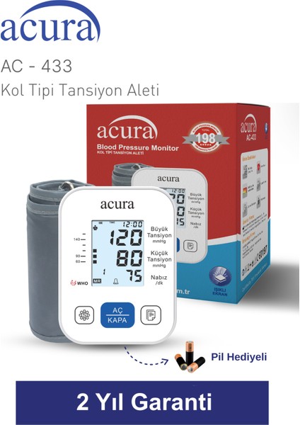 Ac 433 Koldan Ölçer Tansiyon Aleti