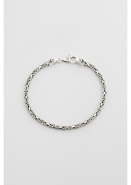 Imperium Oksitli Gümüş Erkek Kral Zincir Bileklik