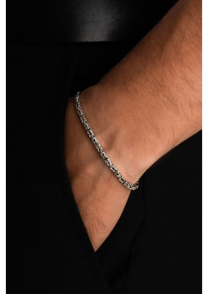 Imperium Oksitli Gümüş Erkek Kral Zincir Bileklik fiyatları