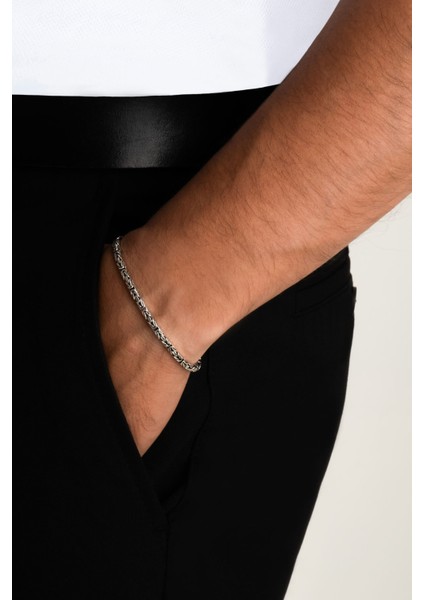 Imperium Oksitli Gümüş Erkek Kral Zincir Bileklik fırsatları