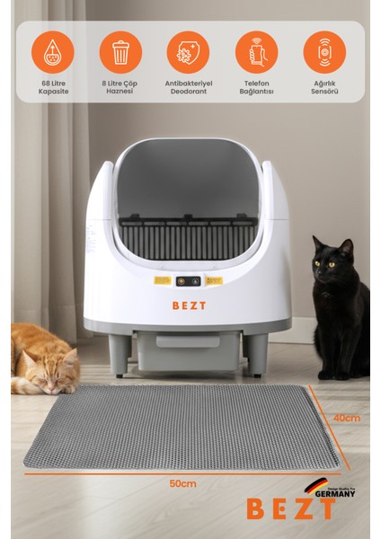 Pure Cat Otomatik Akıllı Kedi Tuvaleti indirimleri