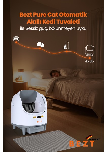 Pure Cat Otomatik Akıllı Kedi Tuvaleti