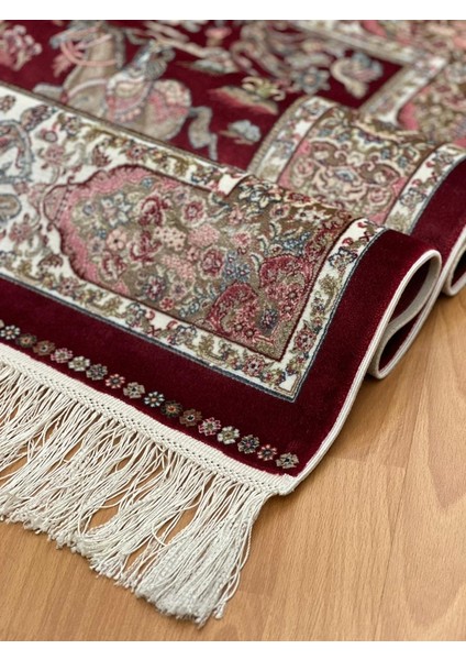 Şehname Motifli 200 x 300 cm Ipek Halı Bordo fırsatları