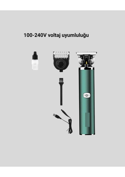 Buğz Profesyonel Şarjlı Tıraş Makinesi – 180 Dakika Kullanım, 2.5 Saat Hızlı Şarj, Evrensel USB Şarj Girişli fırsatları