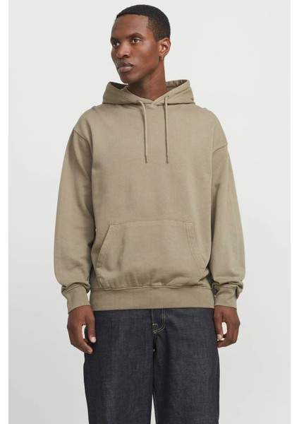 Essentials Jjecharge Pamuklu Oversize Fit Kapüşonlu Sweat Erkek Sweat 12268272