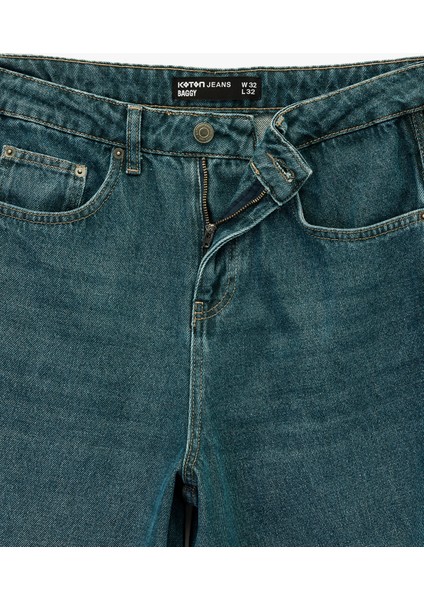 Oversize Cepli Pamuklu Normal Bel Bol Baggy Jean Pantolon fırsatları