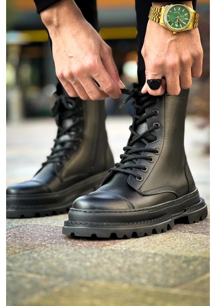 MN229 - Fst Crow Erkek Bot Sıyah