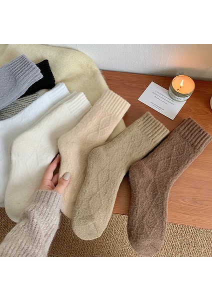 Peluş Kalınlaştırılmış Kadın Çorabı (Yurt Dışından)