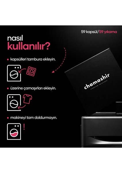 Kapsül Çamaşır Deterjanı Sakura Kokulu - Renkliler ve Beyazlar İçin 59 Yıkama modelleri