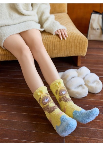 Sonbahar-Kış Mercan Kadife Kadın Çorabı (Yurt Dışından) modelleri