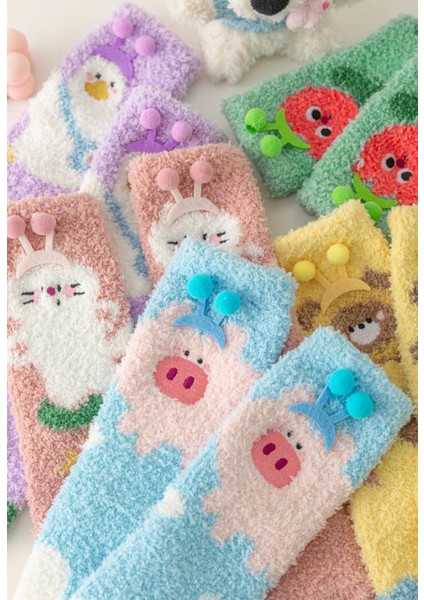 Sonbahar-Kış Mercan Kadife Kadın Çorabı (Yurt Dışından) fırsatları