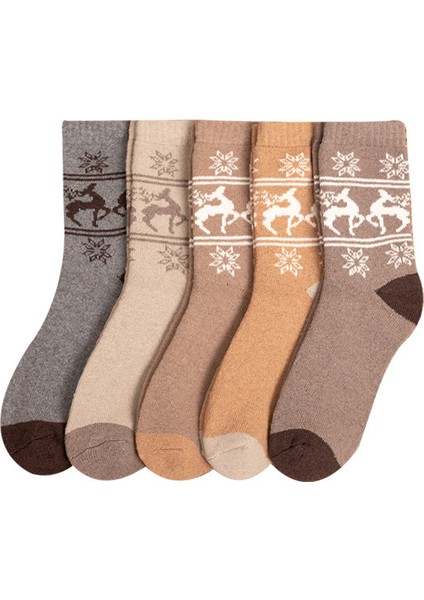 Erkek Sonbahar-Kış Yünlü Kalın Orta Boy Çorap (Yurt Dışından) fiyatları