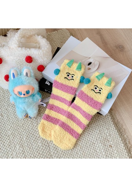 Kadın Karikatür Peluş Çorap (Yurt Dışından)