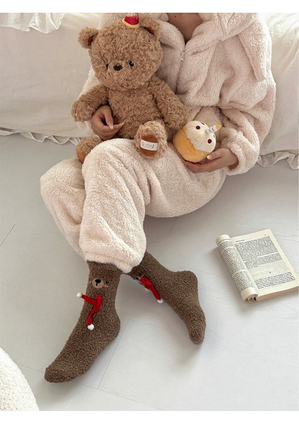 Kadın Sonbahar-Kış Koral Kadife Çorap (Yurt Dışından) fırsatları