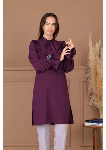 Asel Şık Tesettür Tunik Pantolon Ikili Takım modelleri