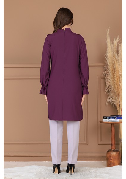 Asel Şık Tesettür Tunik Pantolon Ikili Takım