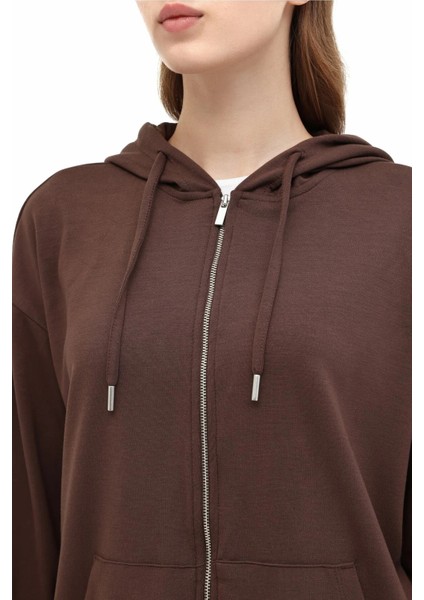 Pamuklu Feemuarlı Kapüşon Yaka Eşofman Üstü Bayan Eşofman Üstü 5WGINSEN 5pr modelleri