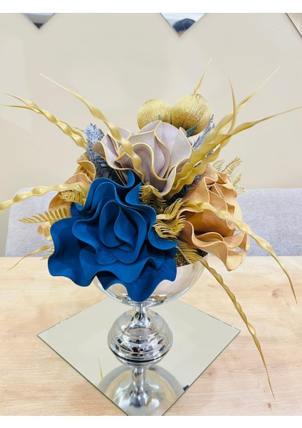 Gold Ayaklı Eva Aranjman-Hediyelik-Söz-Nişan(AYNA DAHİL DEĞİLDİR.)