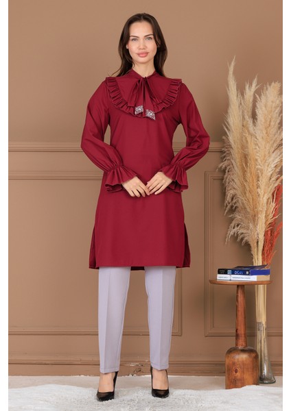 Asel Şık Tesettür Tunik Pantolon Ikili Takım