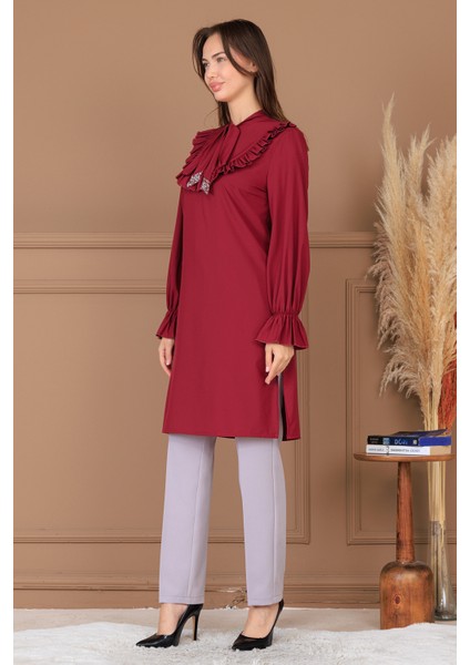 Asel Şık Tesettür Tunik Pantolon Ikili Takım modelleri