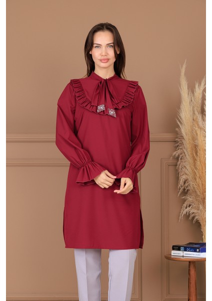 Asel Şık Tesettür Tunik Pantolon Ikili Takım