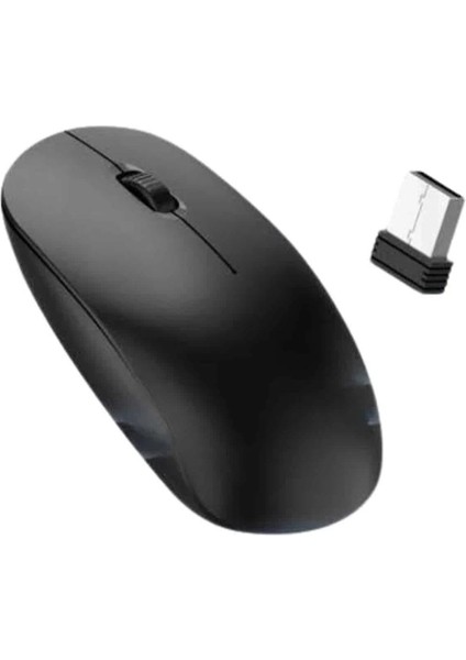Buğz Ergonomik Tasarım Kablosuz Siyah Mouse Hassas Uzun Ömürlü