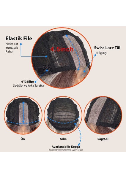 Koyu Siyah Su Dalgalı Fiber Sentetik Tül Peruk fiyatları
