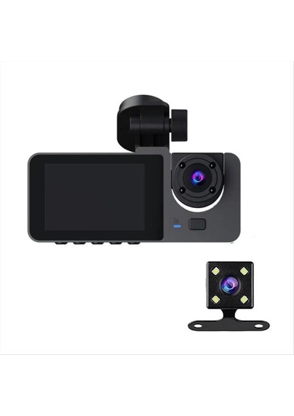3 Kanallı Araç Kamerası, 1080P Ön ve Arka Iç Kamera, Araç Için Araç Kamerası, 32 GB Kartlı Araç Kamerası, Döngü Kaydı (Yurt Dışından)