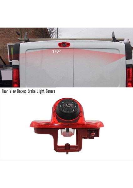 Renault Trafic Mk2 Vauxhall Opel Vivaro A X83 Için Yüksek Çözünürlüklü Ir Gece Görüşlü Arka Görüş Geri Vites Fren Lambası Kamerası (Yurt Dışından)