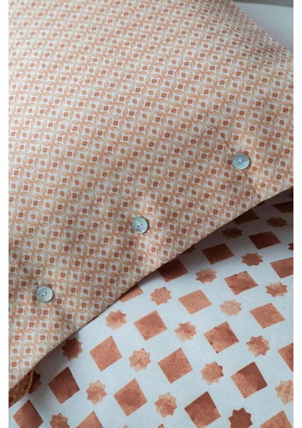 Kutusuz Terra Terracota Tensel Saten Baskı Çift Kişilik Nevresim/yastık KILIFI(2ADET) modelleri