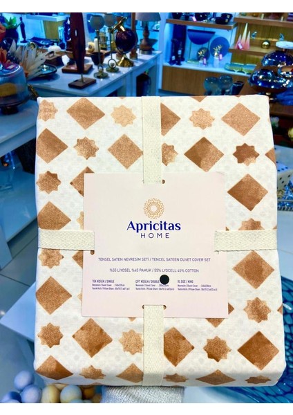 Kutusuz Terra Terracota Tensel Saten Baskı Çift Kişilik Nevresim/yastık KILIFI(2ADET) fırsatları