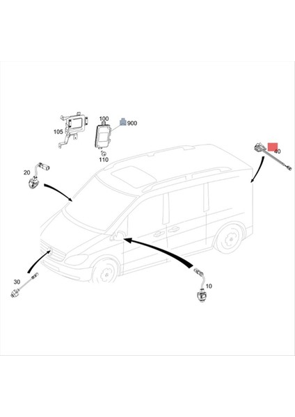 Mercedes Benz S Glc C-Serisi W205 X253 W222 X222 C180 C200 GLC300 S350 C63 Için Araç Geri Görüş Kamerası A 2229054509 (Yurt Dışından) fiyatları