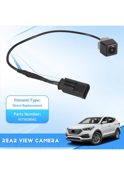957502B501 Hyundai Santa Fe 2011-2012 Için Araç Arka Görüş Park Kamerası 957502B502 (Yurt Dışından) fırsatları