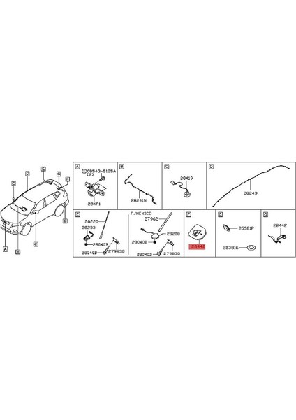 28442-4BA0D Nissan Rouge 2014-2017 Için Araç Arka Görüş Kamerası Kiti Geri Görüş Kamerası (Yurt Dışından)
