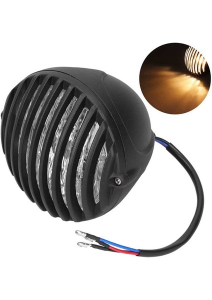 12V 5 Inç Izgara Far Izgara Far M10 Cıvata Montaj Motosiklet Tüm Retro Motosikletler Için Uygun (Yurt Dışından) modelleri