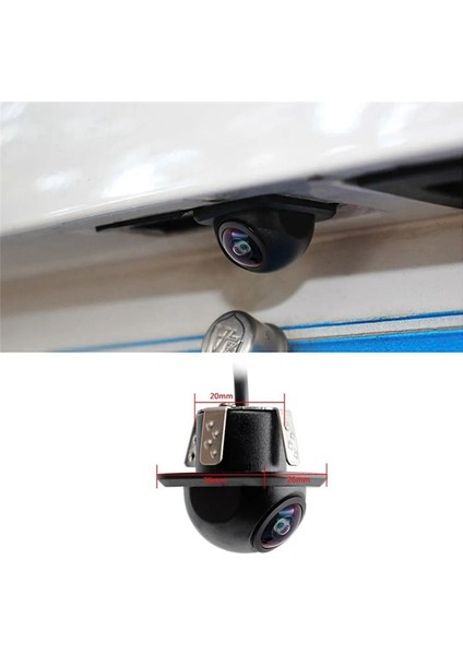 Ccd Balık Gözü Lensli Araç Kamerası Arka Görüş Geniş Açı Geri Vites Kamerası Hd Gece Görüşü Otomatik Park Asistanı (Yurt Dışından)