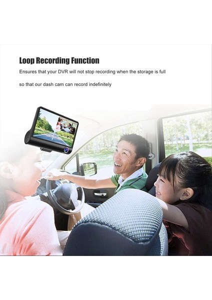 Inç Araç Dvr Araç Kamerası Hd Ekran 1080P 3 Lensli Video Kaydedici Ön + Iç + Arka Görüş Kamerası Araç Kamerası (Yurt Dışından) modelleri