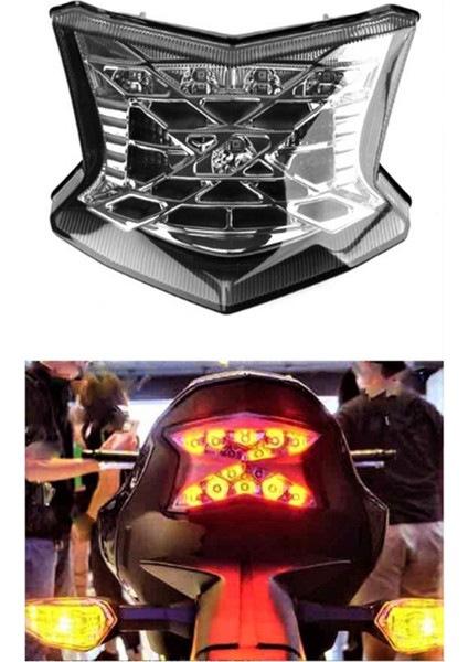 Kawasakı Z900 Z650 Nınja 650 Için Motosiklet LED Arka Lambası Arka Fren Stop Lambası Sinyal Lambası Yanıp Sönen Işık (Yurt Dışından) modelleri
