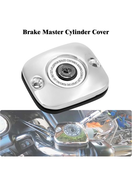 Harley 06-17 Dyna, 06-14 Softail ve 05-07 Touring Modelleri Için Motosiklet Krom Ön Fren Ana Silindir Kapağı (Yurt Dışından) fırsatları