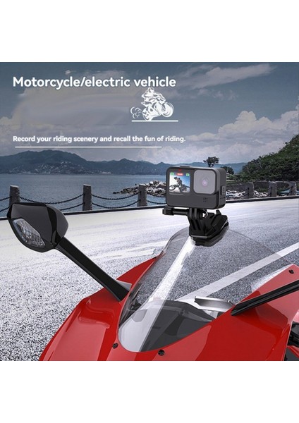 Motosiklet Cam Klip Alüminyum Alaşımlı Montaj Gopro Hero 12 INSTA360 X3 Eylem 3 4 Kamera Aksesuarları Stil A (Yurt Dışından) fırsatları