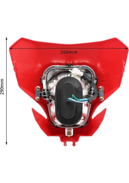 Honda CRF450L CRF450XR Crf 450L 450XR 450 L Xr,a Için Off-Road Motosiklet Far Kapağı Hayalet Yüz Maskesi Halojen Far (Yurt Dışından) fırsatları
