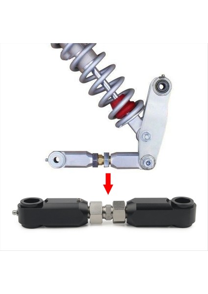 Motosiklet Parçaları Atv Ön Arka Yamaha Raptor 350 YFM350 Için Düşürülmesi Kiti 2004-2013 660R 2001-2005 Kırmızı (Yurt Dışından) fırsatları