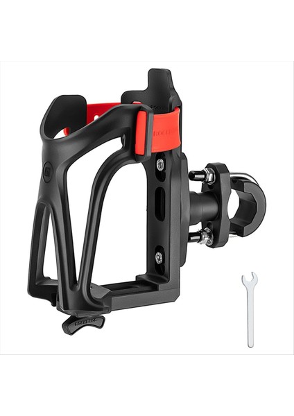 Rockbros Bisiklet Su Şişesi Tutucu Bisiklet Bardak Tutucu Motosiklet Bardak Tutucu, Şişe Boyutu Ayarlanabilir Gidon, Çerçeve Kırmızı (Yurt Dışından)