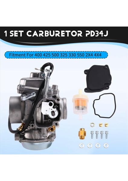 34MM PD34J Motosiklet Karbüratör Polaris Ranger 400 425 500 Magnum 325 330 550 2x4 4x4 (Yurt Dışından) fırsatları