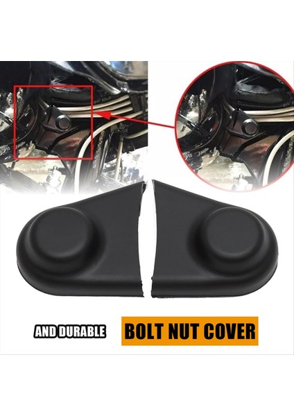 2 Adet Siyah Kauçuk Motosiklet Vida Somunu Cıvata Kapakları Su Geçirmez Harley Touring (Yurt Dışından) modelleri