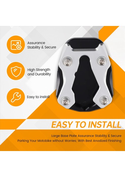 Motosiklet Kickstand Uzatma Ayak Yan Ayak Büyüt Plaka Pedi Cfmoto 450MT 450 mt 2024 2025 Aksesuarları,b (Yurt Dışından) indirimleri